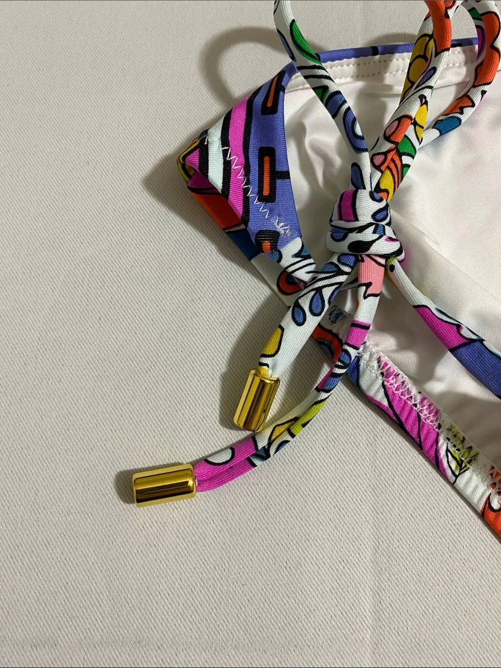 TRINA TURK Floral Print String Bikini Bottom Women's Size 4
